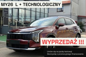 MY2026 NOWA L+pakiet TECHNOLOGICZNY, kolor MAGMA RED, od ręki